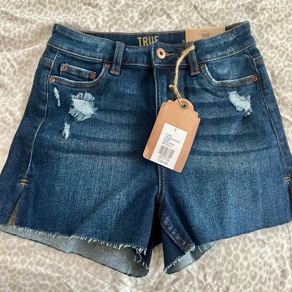 NWT Women's Size 3 True Craft High Rise Shorts